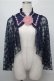 画像1: axes femme kawaii / ブルーミングレースケープ  紺 S-25-09-03-019-AX-JA-AS-ZS (1)