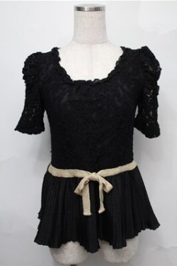 画像1: axes femme / トップス  黒 S-25-09-03-022-AX-TO-AS-ZS
