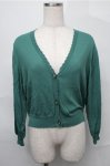 画像1: 【SALE】F&A / マーガレット釦UVカットニットカーディガン  グリーン S-25-09-03-025-LO-TO-HR-ZT143 (1)
