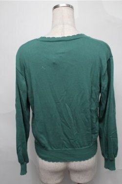 画像2: F&A / マーガレット釦UVカットニットカーディガン  グリーン S-25-09-03-025-LO-TO-HR-ZS