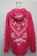 画像2: KRY CLOTHING / 「SENNOU」ジップパーカー  ピンク S-25-09-03-026-EL-BL-HR-ZS (2)