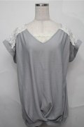 axes femme / トップス  サックス S-25-09-03-028-AX-TO-AS-ZS
