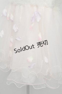 画像4: Swankiss / チュール切替ワンピース  白ｘピンク S-25-09-03-030-CA-OP-HR-ZS
