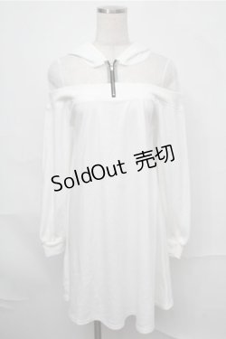 画像1: Ank Rouge / オフショル切り替えカットワンピース  白 S-25-09-03-032-CA-OP-AS-ZS