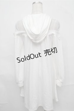 画像2: Ank Rouge / オフショル切り替えカットワンピース  白 S-25-09-03-032-CA-OP-AS-ZS