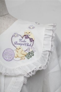 画像3: Amavel / Bunny＆Chick Festival ブラウス  白ｘ紫 S-25-09-03-033-CA-BL-HR-ZS