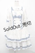 LOLITA / ストライプワンピース  オフｘサックス S-25-09-04-046-LO-OP-AS-ZS
