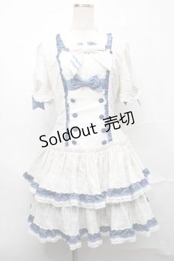 画像1: LOLITA / ストライプワンピース  オフｘサックス S-25-09-04-046-LO-OP-AS-ZS