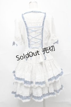 画像2: LOLITA / ストライプワンピース  オフｘサックス S-25-09-04-046-LO-OP-AS-ZS