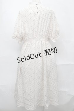画像2: m petit by misako / 梨地水玉切り替えワンピース 4L オフｘ黒 S-25-09-04-048-LO-OP-AS-ZS