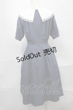 画像2: NO.S PROJECT / エステル・ワンピース L 紺 S-25-09-04-049-LO-OP-AS-ZS