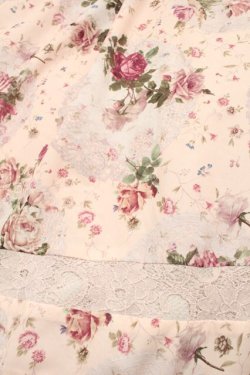 画像4: axes femme / 花柄ロング2WAYスカート  ピンクｘブラウン S-25-09-04-053-AX-SK-AS-ZS
