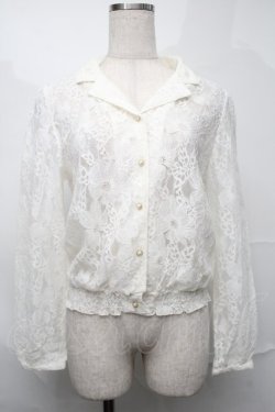 画像1: axes femme / レースジャケット  オフ S-25-09-04-007-AX-JA-AS-ZS