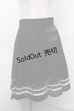 画像1: axes femme / サイドベルトプリーツスカート  黒 S-25-09-04-054-AX-SK-AS-ZS