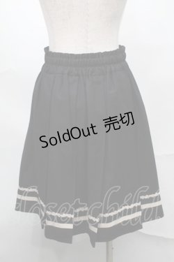 画像2: axes femme / サイドベルトプリーツスカート  黒 S-25-09-04-054-AX-SK-AS-ZS