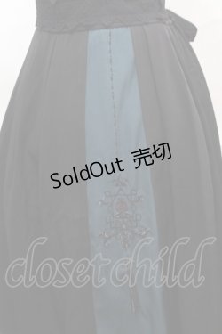 画像3: axes femme / チャイナ風刺繍スカート  グリーン S-25-09-04-055-AX-SK-AS-ZS
