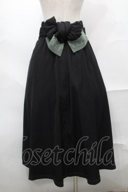 画像2: axes femme POETIQUE / 袖デザインラップ風スカート  黒 S-25-09-04-056-AX-SK-AS-ZS