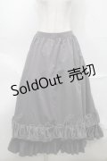 FLC / MINA*ティアードスカート LL グレー S-25-09-04-057-LO-SK-AS-ZS