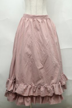 画像1: FLC / MINA*ティアードスカート LL ピンク S-25-09-04-058-LO-SK-AS-ZS