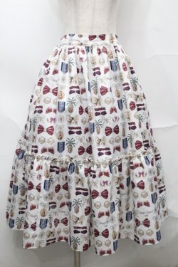 画像1: Emily Temple cute / Rich Ribbonスカート  オフ S-25-09-04-059-ET-SK-AS-ZS