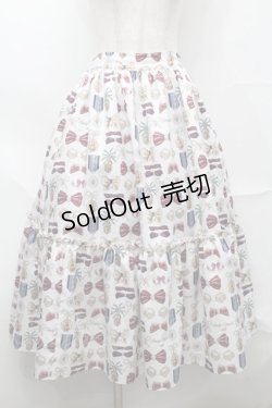 画像1: Emily Temple cute / Rich Ribbonスカート  オフ S-25-09-04-059-ET-SK-AS-ZS