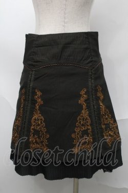 画像2: OZZ ANGELO / 刺繍ナポレオンスカート  カーキ S-25-09-04-060-OO-SK-HR-ZS