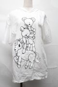 monomania / よだれベアプルオーバー  白 S-25-09-04-010-PU-TO-HR-ZS