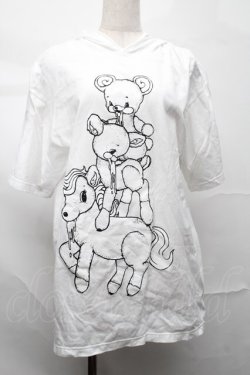 画像1: monomania / よだれベアプルオーバー  白 S-25-09-04-010-PU-TO-HR-ZS