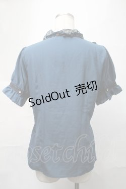画像2: axes femme / スタンド襟レースブラウス  グリーン S-25-09-04-024-AX-BL-AS-ZS