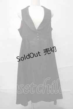 画像1: axes femme / ジレ風ロングベスト  黒 S-25-09-04-028-AX-TO-AS-ZS