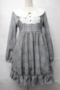 Favorite / チェック切替ワンピース  グレー S-25-09-04-033-LO-OP-HR-ZS
