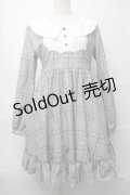 Favorite / チェック切替ワンピース  グレー S-25-09-04-033-LO-OP-HR-ZS