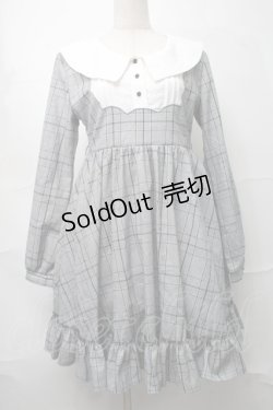 画像1: Favorite / チェック切替ワンピース  グレー S-25-09-04-033-LO-OP-HR-ZS