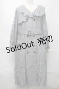 melume / TCチェックトレンチコート 4L 白ｘ黒 S-25-09-04-034-LO-CO-AS-ZS