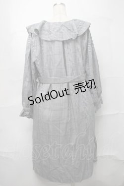 画像2: melume / TCチェックトレンチコート 4L 白ｘ黒 S-25-09-04-034-LO-CO-AS-ZS