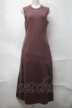 画像3: axes femme / オフショルニット×ワンピースセット  モーブ S-25-09-04-036-AX-OP-AS-ZS