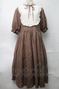 m petit by misako / ナシジムジキリカエワンピース 4L ブラウン S-25-09-04-037-LO-OP-AS-ZS