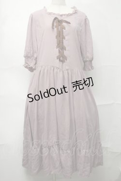 画像1: m petit by misako / AMレースアップワンピース 4L 中桃 S-25-09-04-038-LO-OP-AS-ZS