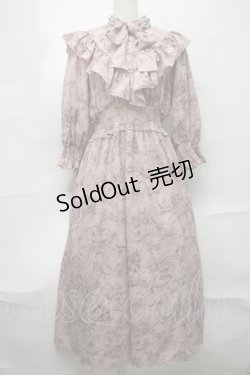 画像1: melume / makiコラボ花柄ワンピース 4L ピンク S-25-09-04-039-LO-TO-AS-ZS