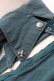 画像4: Ozz Croce / ネクタイ付きメッシュ切替ブラウス  グリーン S-25-09-05-032-OO-BL-SZ-ZS