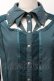 画像5: Ozz Croce / ネクタイ付きメッシュ切替ブラウス  グリーン S-25-09-05-032-OO-BL-SZ-ZS