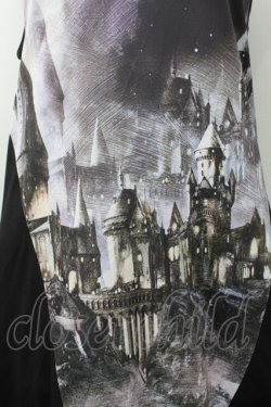 画像4: Ozz Croce / Harry Potterコラボノースリーブワンピース  黒×グレー S-25-09-05-034-OO-OP-SZ-ZS