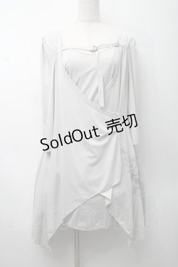 画像1: Ozz oneste / 花プリントレイヤードワンピース  グレー S-25-09-05-036-OO-TO-HR-ZS