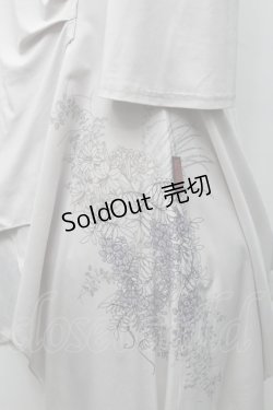 画像3: Ozz oneste / 花プリントレイヤードワンピース  グレー S-25-09-05-036-OO-TO-HR-ZS
