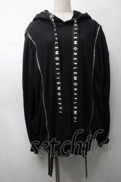 画像1: REFLEM / ドラゴン刺繍BIGパーカー  黒 S-25-09-05-038-PU-JA-HR-ZS