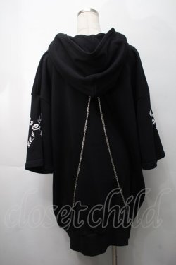 画像2: REFLEM / リングチェーン付きPK/フーディー/プルオーバーパーカー F ブラック S-25-09-05-039-PU-TO-SZ-ZS