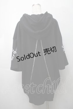 画像2: REFLEM / リングチェーン付きPK/フーディー/プルオーバーパーカー F ブラック S-25-09-05-039-PU-TO-SZ-ZS