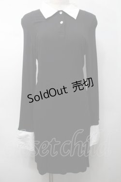 画像1: KILL STAR / バイカラーワンピース  黒ｘ白 S-25-09-05-040-SL-OP-HR-ZS