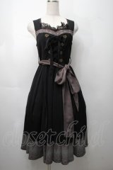 Ozz oneste / Fairy tale Roseジャンパースカート  黒 S-25-09-05-041-OO-OP-SZ-ZS