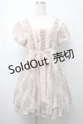axes femme / タッセルローズストライプワンピース  ピンク S-25-09-05-043-AX-OP-HR-ZS